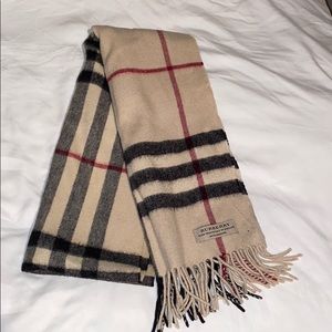 Burberry Classic Check Cashmere Scarf
